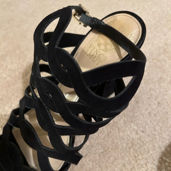 Vince Camuto Black Strap with Buckle Heels - Picture 6 of 6